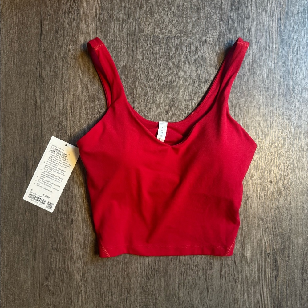 Lululemon Athletica Align Tank Special Edition Red NWT